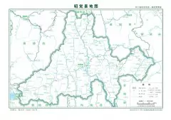 昭觉县标准地图