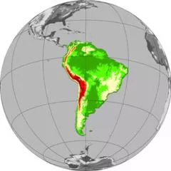 南美洲在地球上的位置
