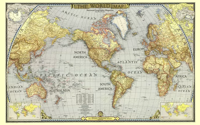 世界地图高清版大图(6) - 世界地图全图 - 地理教师网