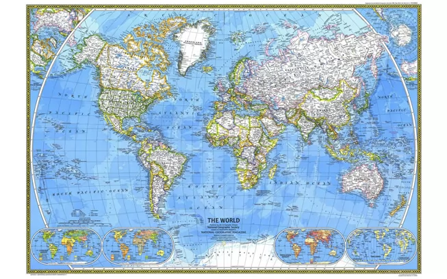 世界地图高清版大图(8) - 世界地图全图 - 地理教师网
